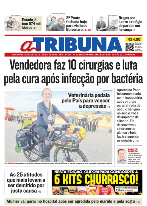 Imagem ilustrativa da imagem Clique aqui e confira os destaques de A Tribuna deste sábado