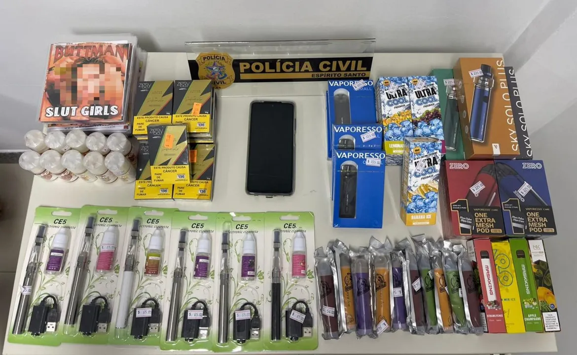 Imagem ilustrativa da imagem Homem é preso por venda de cigarros eletrônicos em Jaguaré