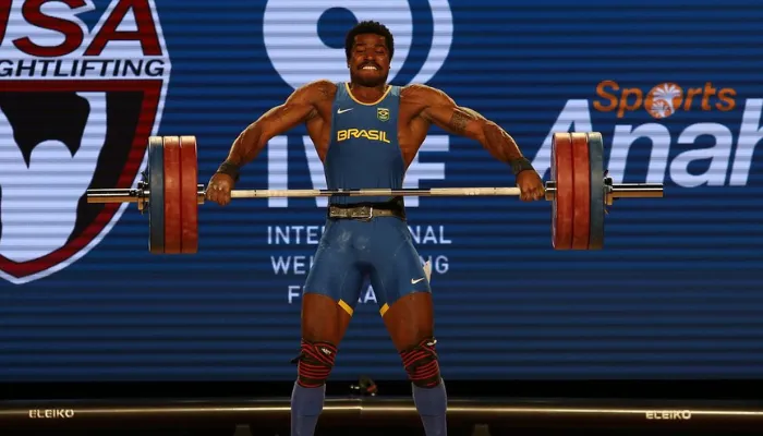 Imagem ilustrativa da imagem Levantamento de peso: Marco Túlio Gregório leva três medalhas no Pan