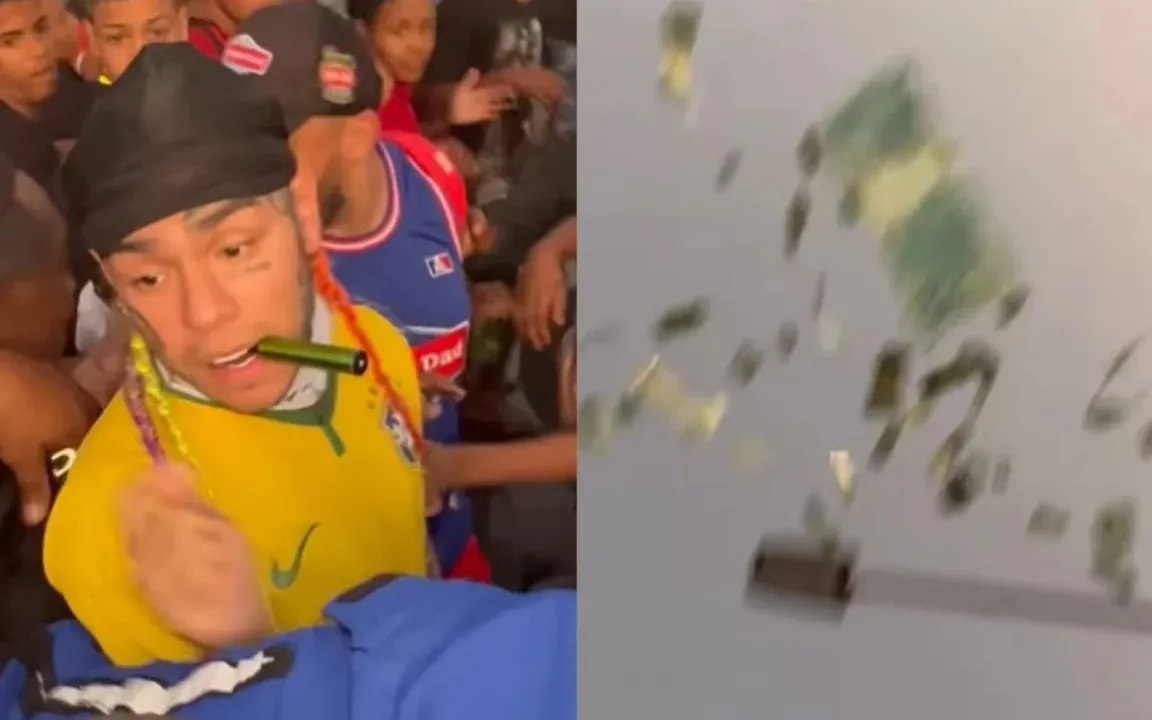 Imagem ilustrativa da imagem VÍDEO| Rapper norte-americano distribui dinheiro em comunidade carioca
