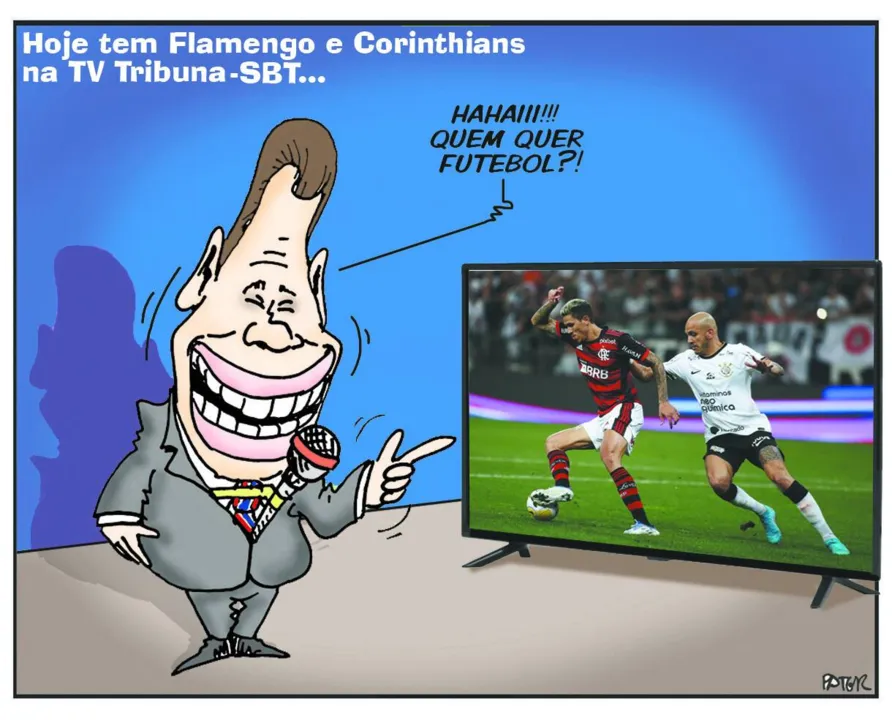 Imagem ilustrativa da imagem Hoje tem Flamengo e Corinthians na TV Tribuna/SBT