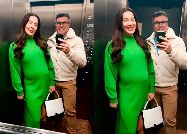 Imagem ilustrativa da imagem Cláudia Raia exibe barriguinha de grávida ao lado do marido: "Meus amores"
