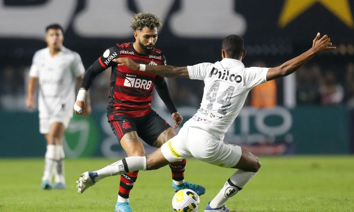 Imagem ilustrativa da imagem Em clima de Libertadores, Flamengo encara Santos pelo Brasileirão