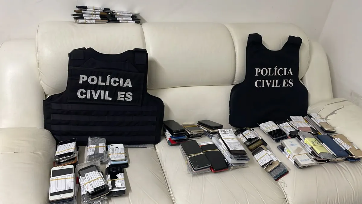 Imagem ilustrativa da imagem Polícia recupera mais de 300 celulares roubados em operação na Grande Vitória
