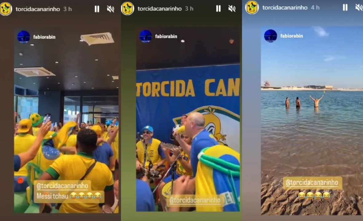 Imagem ilustrativa da imagem Torcida brasileira leva feijoada, churrasco e samba para esquenta no Catar
