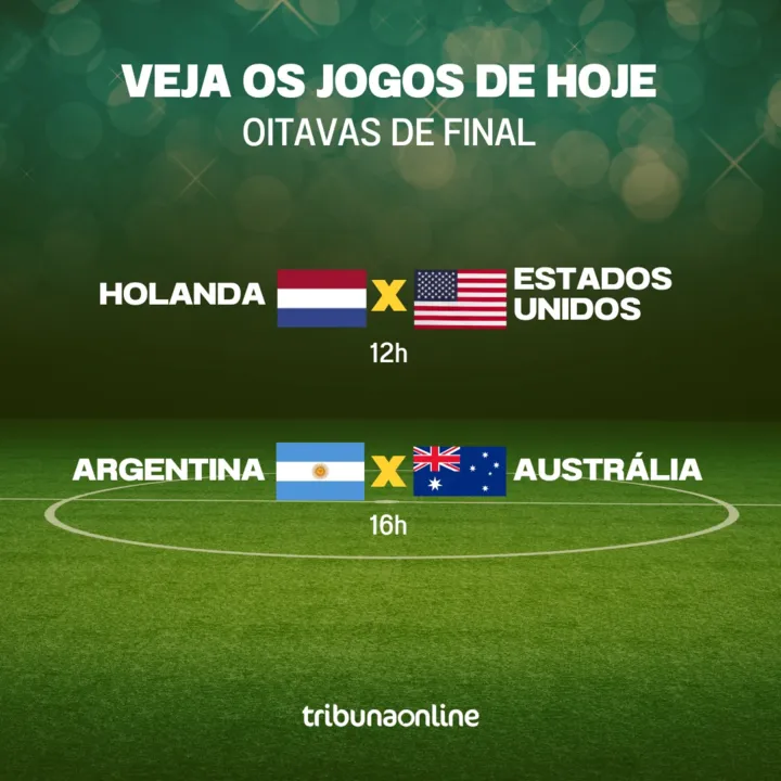 Imagem ilustrativa da imagem Começa o mata-mata da Copa do Mundo. Veja os jogos deste sábado