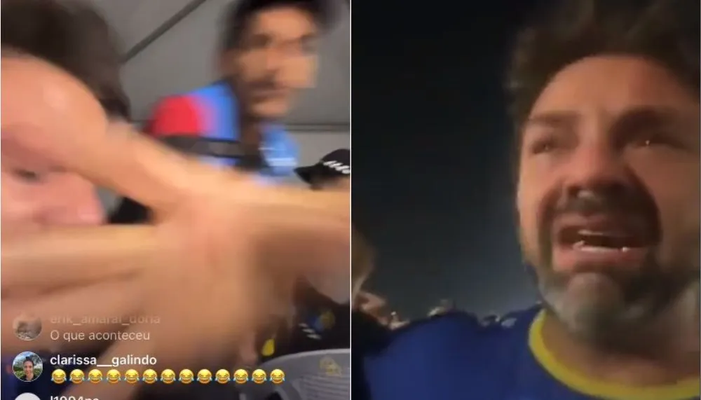 Imagem ilustrativa da imagem VÍDEO | Humorista Fábio Rabin chora após ser detido no Catar