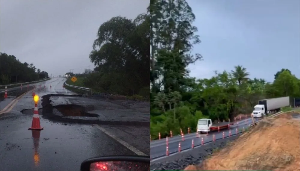 Imagem ilustrativa da imagem VÍDEO | Rodovia BR-101 é liberada em todo o ES