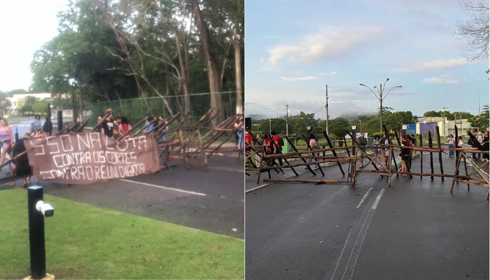 Imagem ilustrativa da imagem Estudantes bloqueiam portões da Ufes contra cortes na Educação