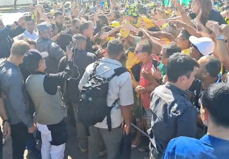 Bolsonaro na Praça do Papa