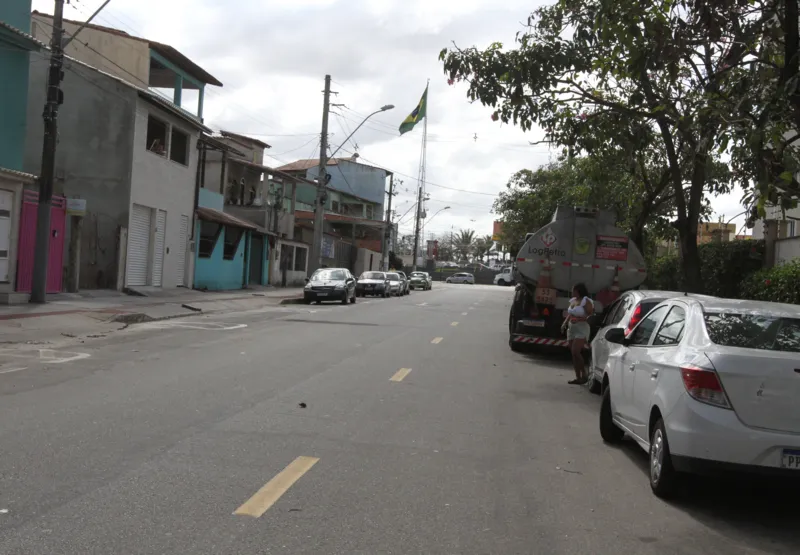 Rua João Evangelista, próximo ao Shopping na Serra, onde suspeito foi abordado