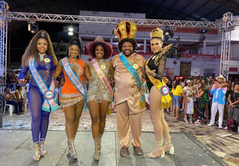 Sabriny Santos, Ana Clara Bona, Pamela Silva, Dyonata Lucas e Duda Silva  formam a família real do Carnaval.