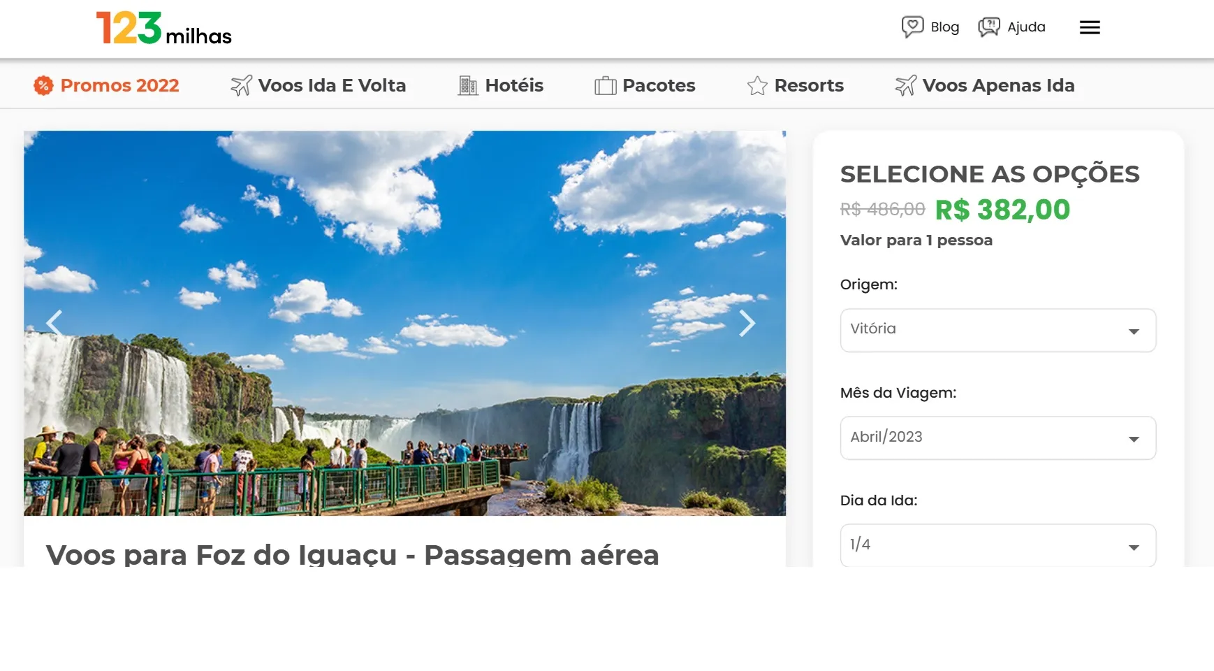 Imagem ilustrativa da imagem Voos de Vitória para várias capitais a partir de R$ 227 (ida e volta)