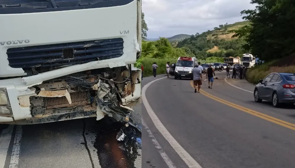 Imagem ilustrativa da imagem Acidente deixa uma vítima fatal no norte do ES e interdita trecho da BR-259