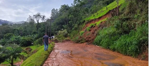 Imagem ilustrativa da imagem Chuva forte volta a provocar estragos em cidades do ES