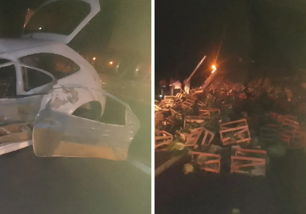 Imagem ilustrativa da imagem Motorista morre ao colidir com caminhão de verdura na BR-101