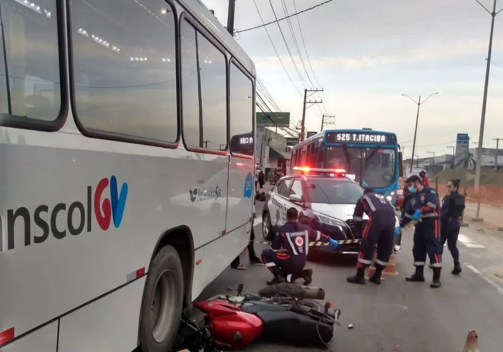 Imagem ilustrativa da imagem Motociclista morre em acidente na Avenida Carlos Lindemberg em Vila Velha