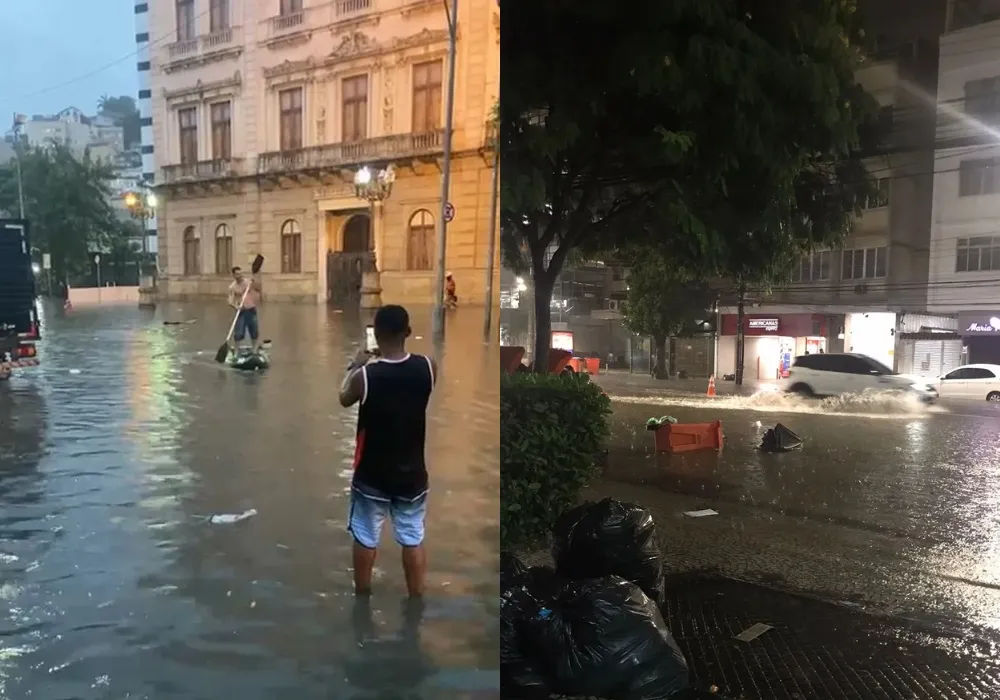 Imagem ilustrativa da imagem Temporal provoca fechamento da Avenida Niemeyer, na zona sul do Rio