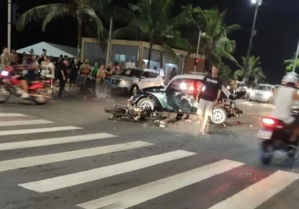 Imagem ilustrativa da imagem Motorista embriagado e com CNH suspensa atropela motociclista em Vila Velha