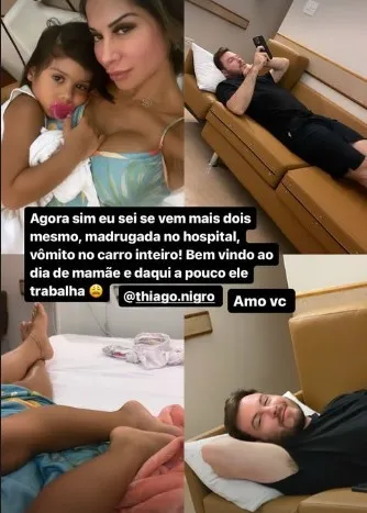 Imagem ilustrativa da imagem Maíra Cardi posta filha no hospital e Arthur Aguiar diz não saber de internação