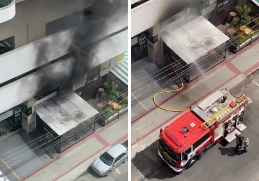 Imagem ilustrativa da imagem Incêndio em cozinha de restaurante assusta moradores na Praia da Costa