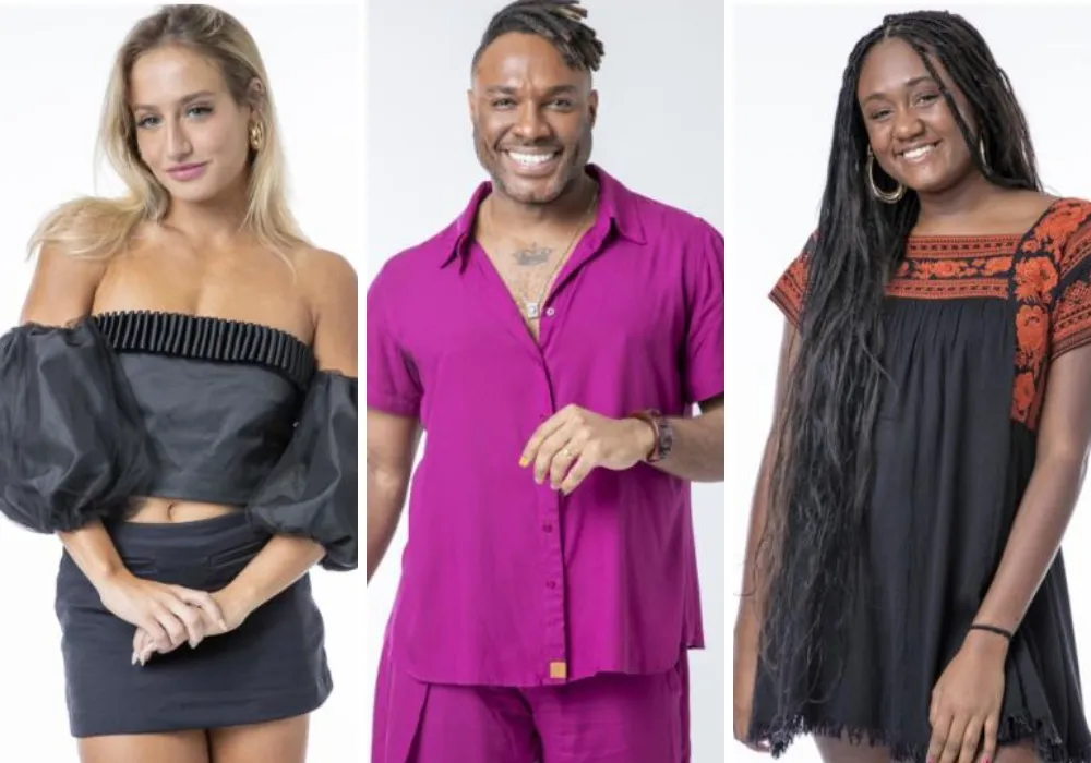 Imagem ilustrativa da imagem Bruna Griphao, Fred Nicácio e Sarah Aline enfrentam o 13º Paredão do BBB 23