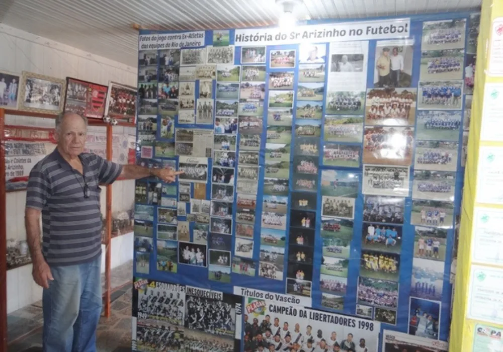 Imagem ilustrativa da imagem Paixão faz “Seu Arizinho” criar Museu do Futebol