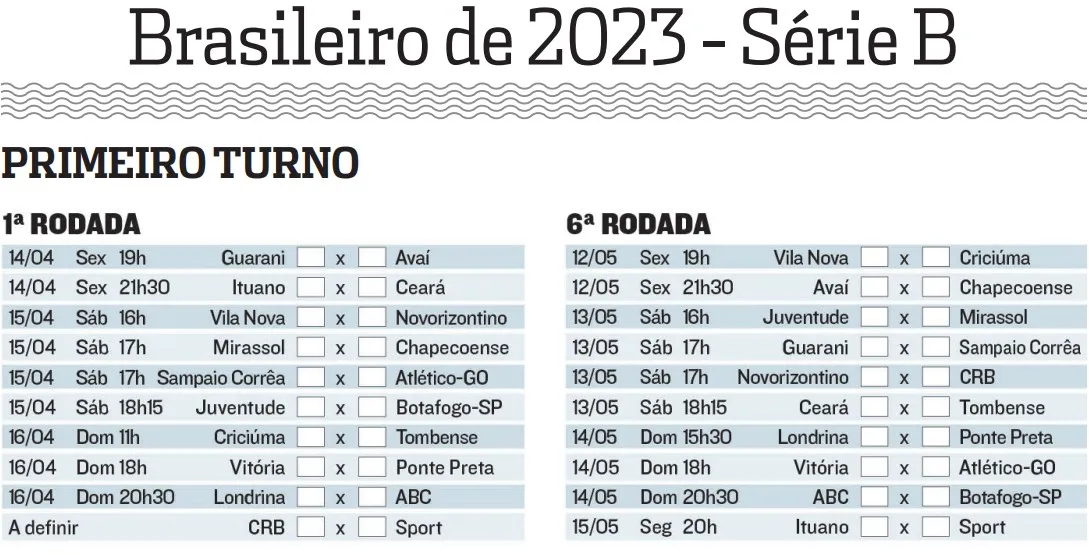 Imagem ilustrativa da imagem Série B começa nesta sexta-feira com jogos de times paulistas