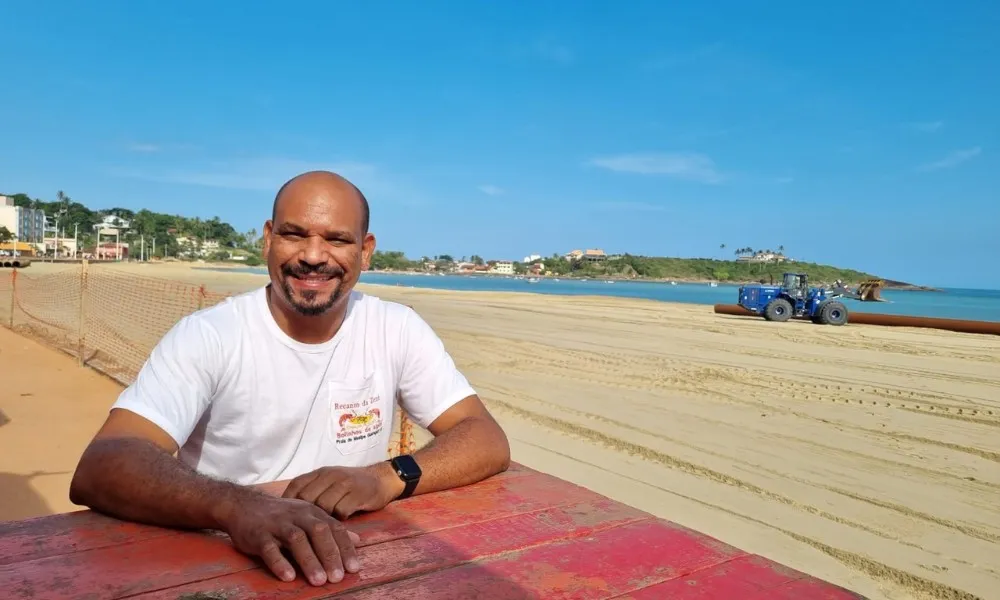 Imagem ilustrativa da imagem Praia de Meaípe já tem novo visual após obras de expansão