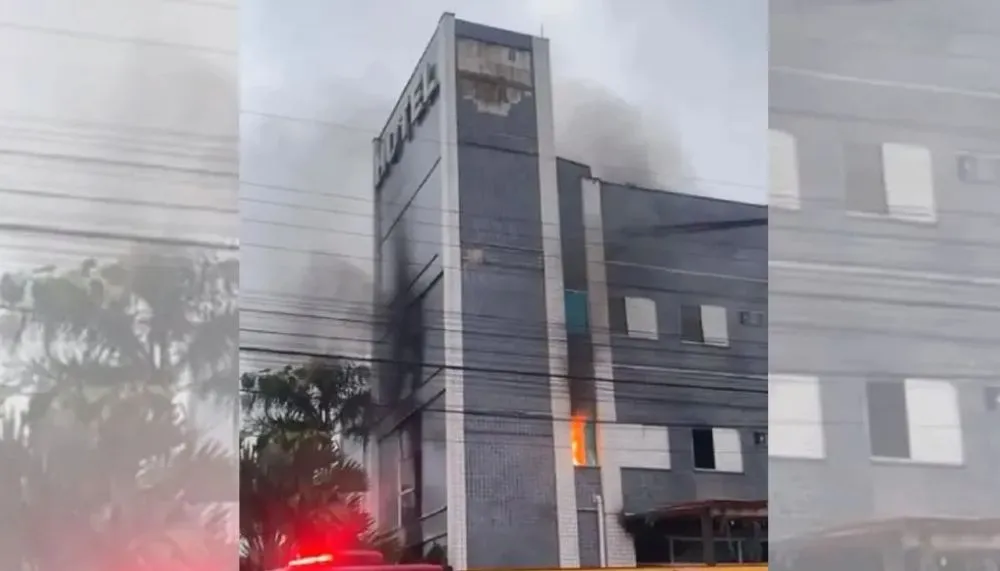 Imagem ilustrativa da imagem Homem morre após incêndio em hotel em Santa Catarina