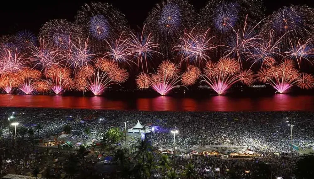 Imagem ilustrativa da imagem Réveillon de Copacabana terá câmeras e revista da PM com detector de metal