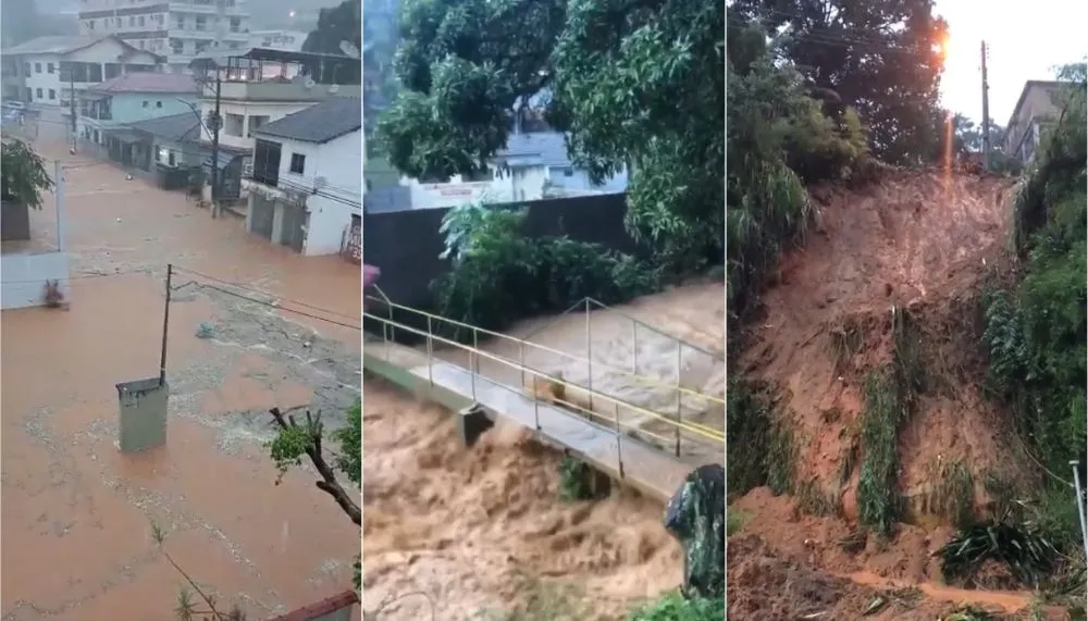 Imagem ilustrativa da imagem Chuva no ES: Mimoso do Sul volta a ser atingida por forte chuva e soma prejuízos