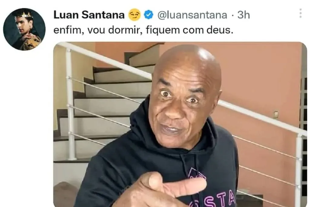 Imagem ilustrativa da imagem Luan Santana é hackeado e invasor publica fotos de Kid Bengala