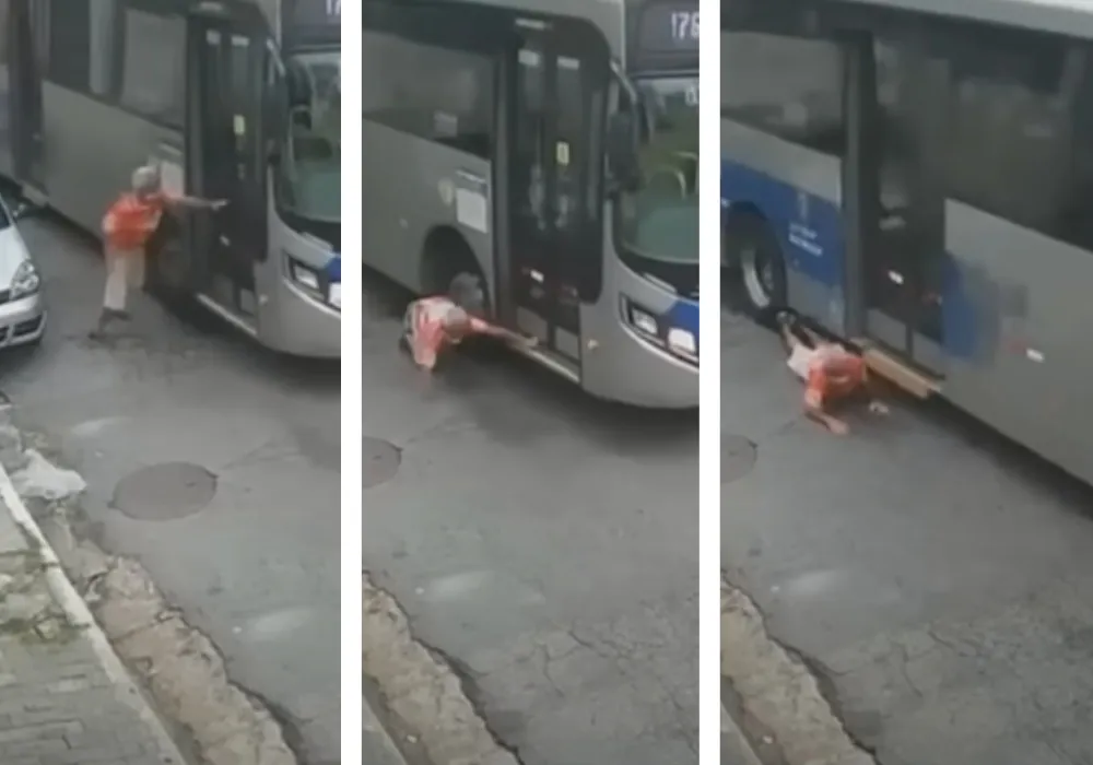 Imagem ilustrativa da imagem Após discussão, idoso é atropelado por motorista de ônibus em SP