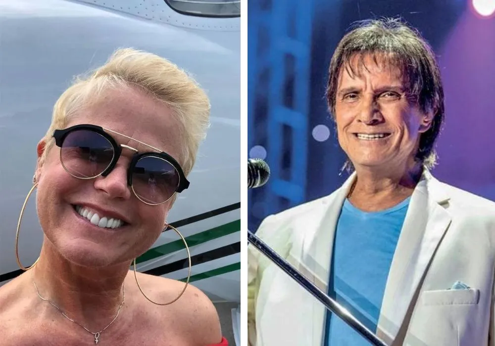 Imagem ilustrativa da imagem Xuxa revela que Roberto Carlos tomou banho depois de ganhar um abraço