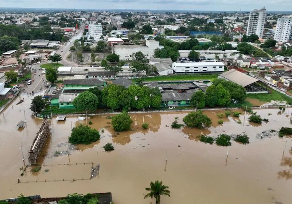 Imagem ilustrativa da imagem Com 32 mil afetados por chuvas, Acre entra em situação de emergência