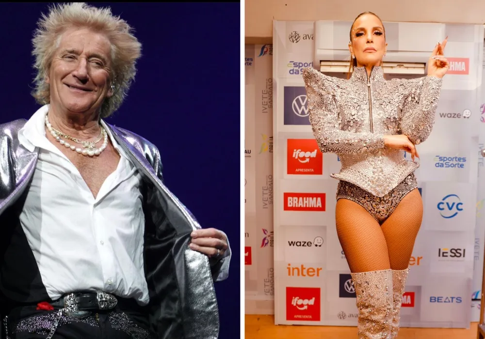 Imagem ilustrativa da imagem Rod Stewart e Ivete Sangalo cantarão juntos em São Paulo