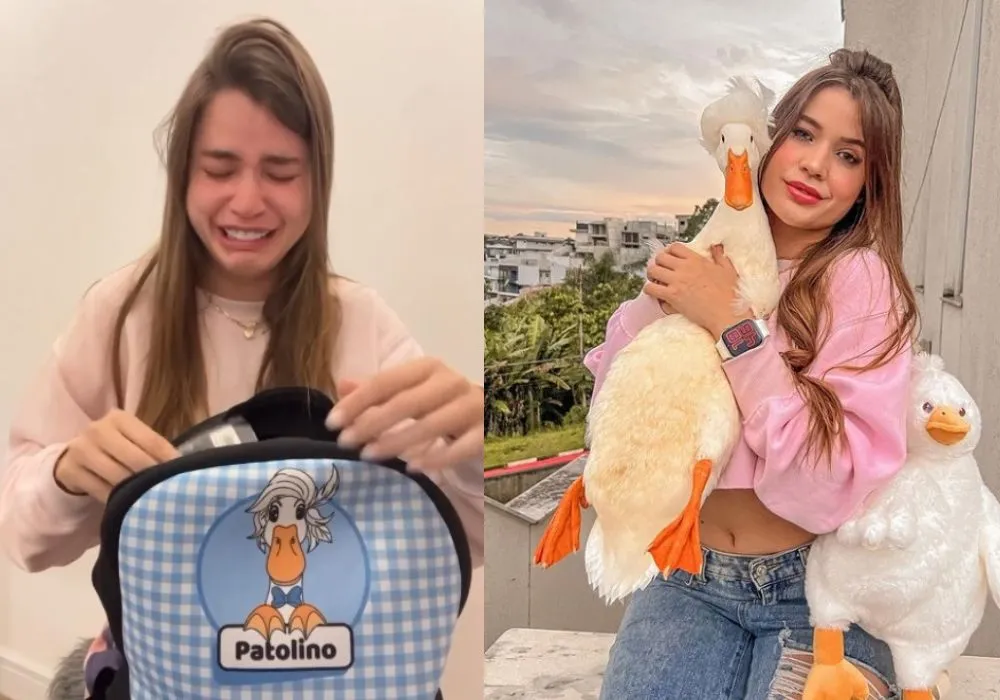 Imagem ilustrativa da imagem VÍDEO | Desesperada, influenciadora oferece R$ 30 mil a quem encontrar seu pato