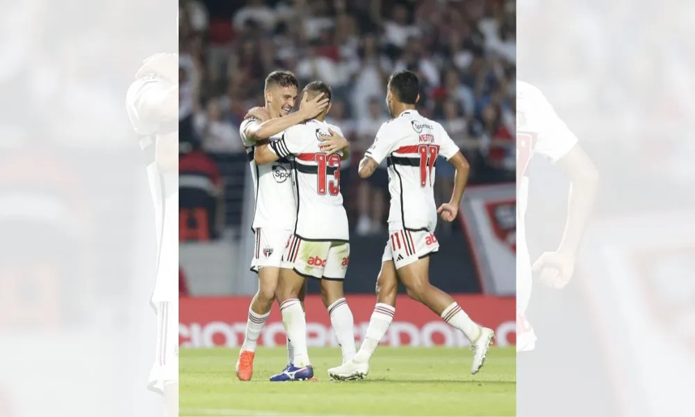 Imagem ilustrativa da imagem São Paulo vence o Internacional e sobe para o G4 do Brasileirão