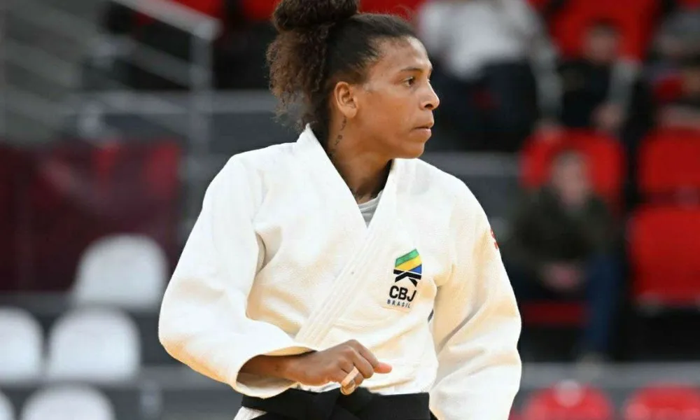 Imagem ilustrativa da imagem Campeã olímpica Rafaela Silva é eliminada na estreia do Mundial de Judô