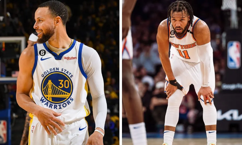 Imagem ilustrativa da imagem Warriors e Knicks vencem em casa, adiam definição de séries e sonham na NBA