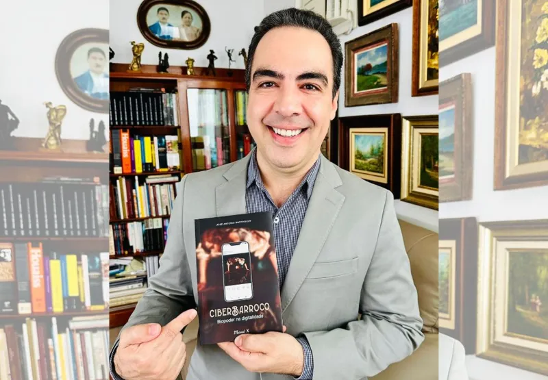 Professor  titular da Ufes, José Antonio Martinuzzo, lança o livro "Ciberbarroco: Biopoder na Digitalidade"