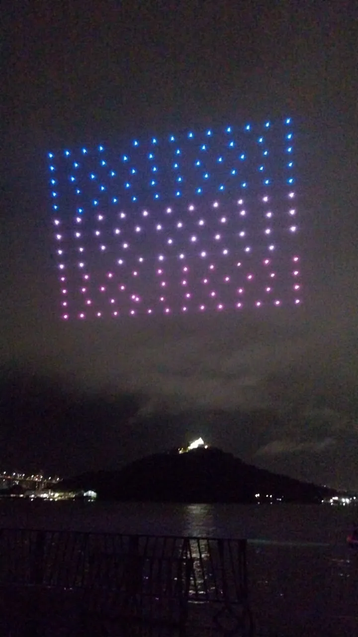 Imagem ilustrativa da imagem "+ Vida", bicicleta, Transcol... o show dos drones no céu capixaba