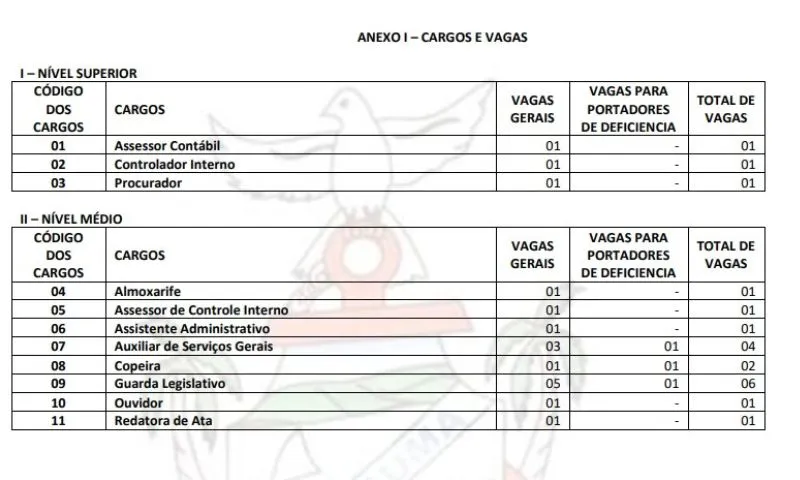 Imagem ilustrativa da imagem Câmara Municipal de Itapissuma abre concurso público para 20 cargos