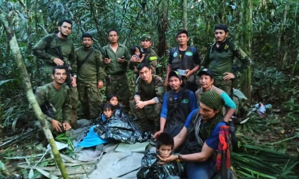 Imagem ilustrativa da imagem Colômbia diz ter encontrado crianças perdidas na selva há 40 dias
