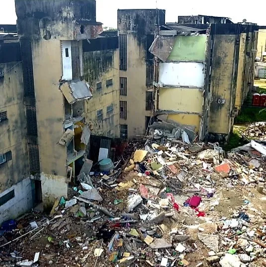 Imagem ilustrativa da imagem Defesa Civil de Paulista recomenda demolição de 14 prédios do Conjunto Beira Mar