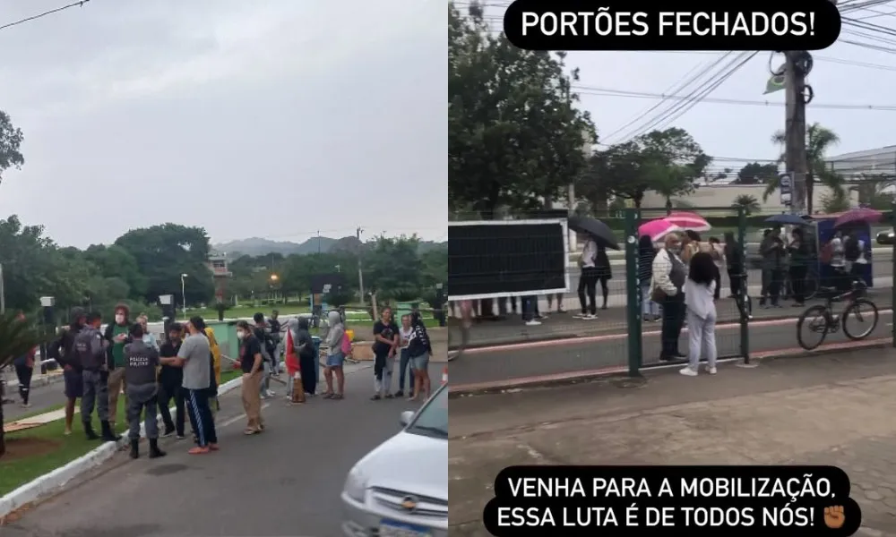 Imagem ilustrativa da imagem Estudantes bloqueiam acesso à Ufes em protesto contra mudanças no RU