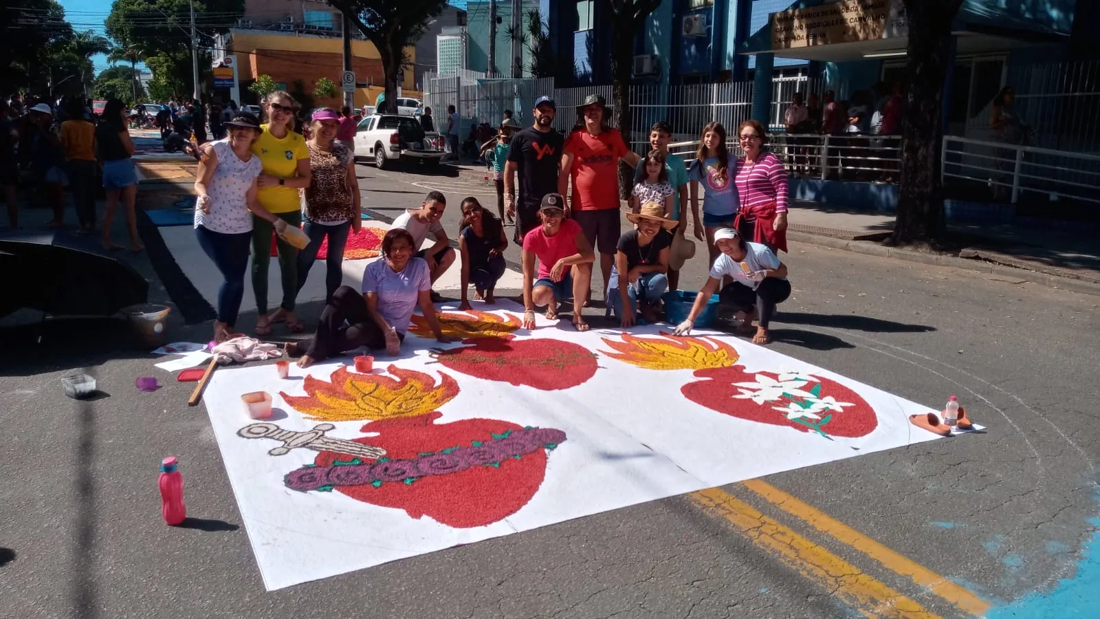 Imagem ilustrativa da imagem Tapetes enfeitam ruas do ES durante a festa de Corpus Christi