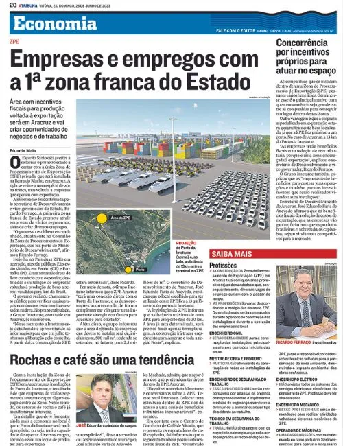 Imagem ilustrativa da imagem Zona Franca vai abrir empresas e novas indústrias no Espírito Santo