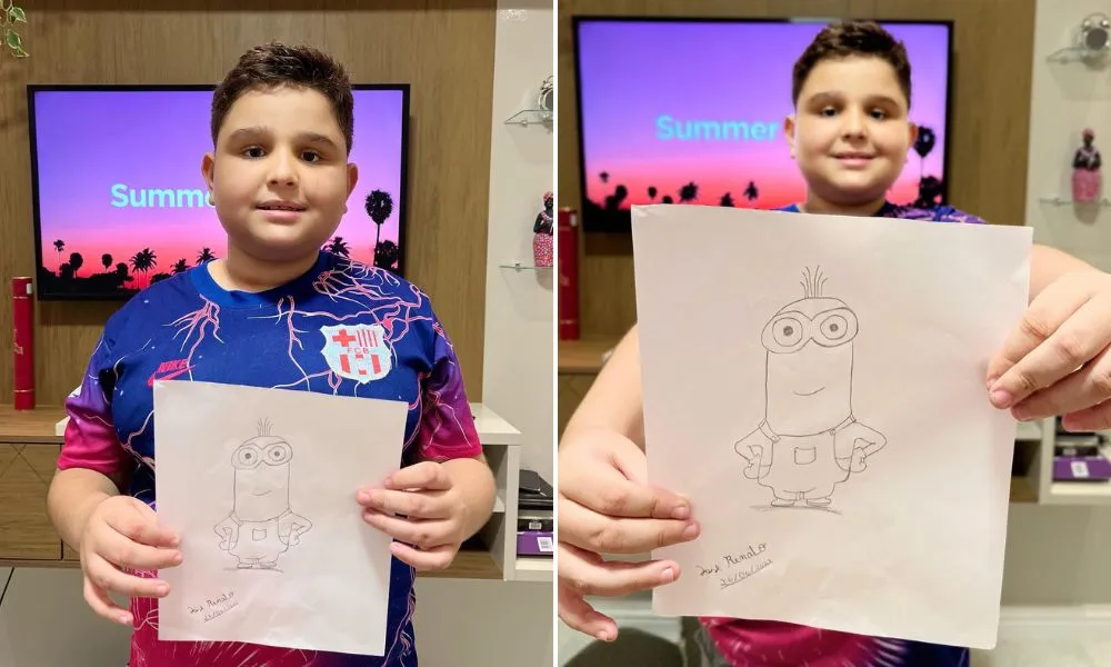 Imagem ilustrativa da imagem Advogado do ES viraliza após comprar desenho de sobrinho com autismo